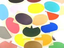 Groß 82x51mm Oval Farbe Code