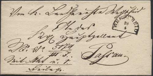 Vorphilatelie 1846 brief von - vorphilatelie,
