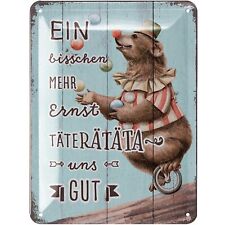 Retro Blechschilder, lustige