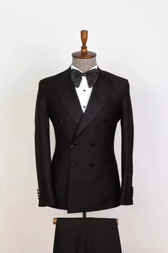 Murrin black peak - black, lapel