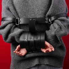 PU Leather Armbinder Handcuffs