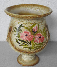 große Vintage Krug Vase, Ton