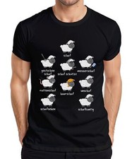 Lustige Schaf Sprüche Wortspiele Schäfchen Tierhumor Bauernhof Herren T-Shirt