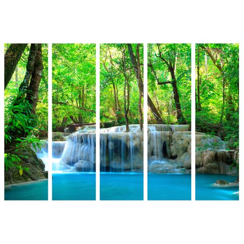 Wald wasserfall bäume - wald,