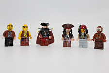 LEGO Piraten (Fluch der Karibik) Minifiguren  6stk. - Jack Sparrow / Black Beard