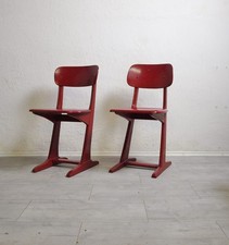 2 CASALA HOLZ STÜHLE 60's