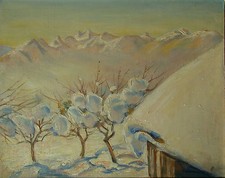 Winterlandschaft - Unleserlich