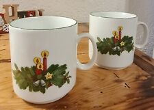Kronester Weihnachten 2 Tassen 250ml groß Henkelbecher Porzellan neuw.