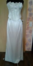 Brautkleid Standesamtkleid  mit kleiner Schleppe  gr.38 creme 1-B-12