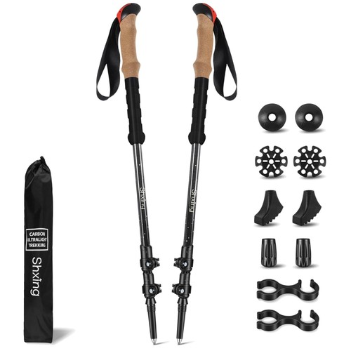 Wanderstöcke carbon 2er set - wanderstöcke,