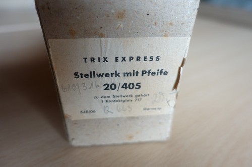 Trix express 405 stellwerk - express,