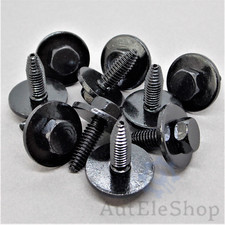 10x Schrauben Stoßstange Befestigung Halteschrauben M6 F6 Universal