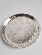 WMF Flaschen Untersetzer versilbert anlaufgeschützt Durchmesser 9,5 cm