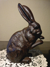 Gartenfigur Hase Gusseisen