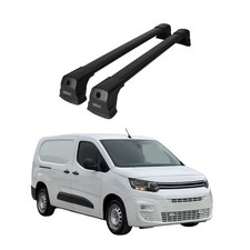 Dachträger Grundtäger für Citroen Berlingo 2018-2025 75kg Aluminium Schwarz 2x