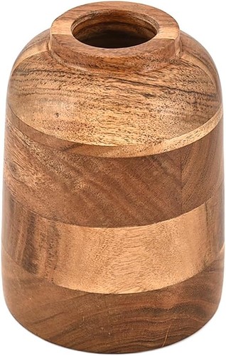 Kimona vase aus akazienholz - vase,