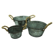 Pflanztopf Zink, rund