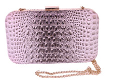 Clutch Abendtasche Krokolook