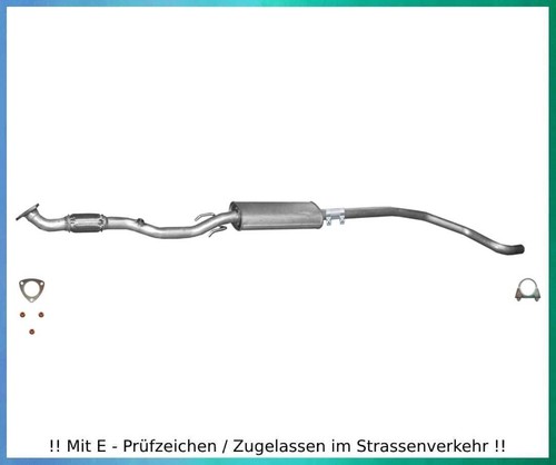 Mittelschalldämpfer für opel - mittelschalldämpfer,