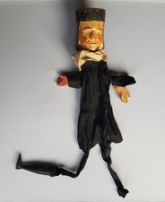 Alte Handpuppe mit Holzkopf für Puppentheater Kasperltheater #046 - Priester