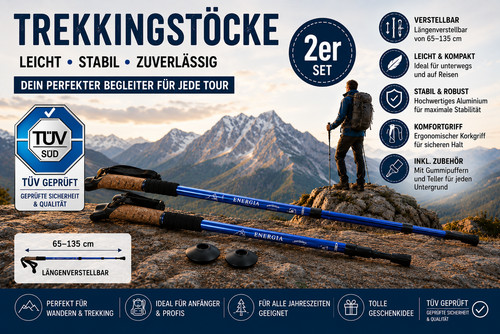 Trekkingstöcke 2er set - set, nordic
