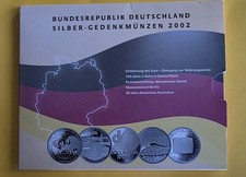 5x 10 Euro Gedenkmünzen