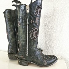 Westernstiefel, Rarität, handgefertigt aus Mexiko, Größe 6,5