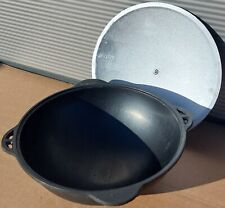 Kasan Gusseisen WOK 12L Original inkl. Deckel Campingtopf  WOK КАЗАН Usbekistan