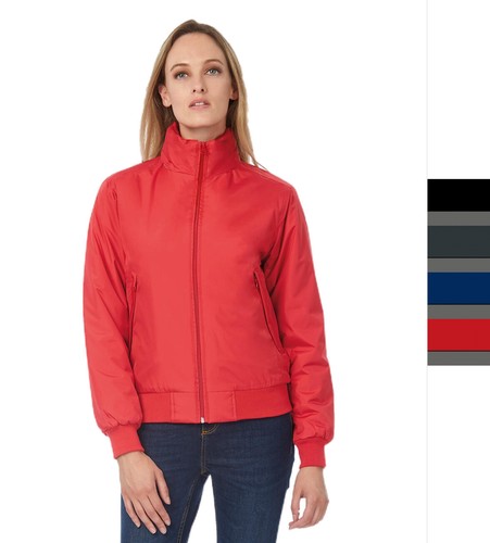 Damen crew bomber jacke c - bomber, b&c