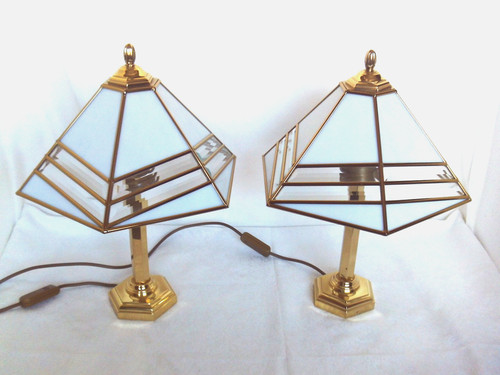 Messing tischlampe tiffany - tischlampe,