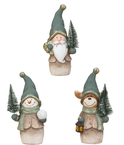 Weihnachtsfigur mit tanne - tanne, –