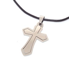 Kreuz Anhänger Edelstahl