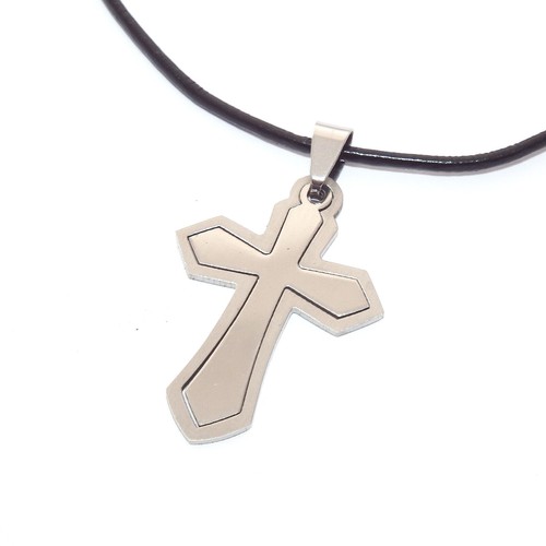 Kreuz anhänger edelstahl - kreuz,