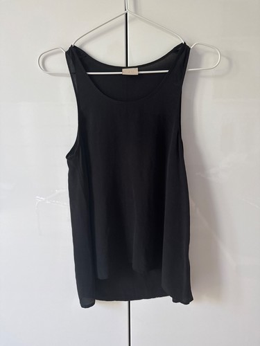 Seidentop schwarz 100 - h&m, 100%