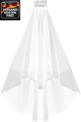 Brautschleier kurz cm - brautschleier,