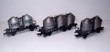 Trix 21217, 23992, 46581 – Drei Staubsilowagen DB Epoche 3, unbespielt