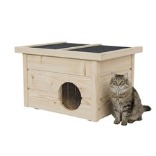 QLS Katzenhaus Outdoor Holz
