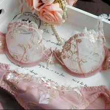 Lingerie Set Bra Sexy Reizwäsche Nachtwäsche Damen Dessous Unterwäsche Spitze DE