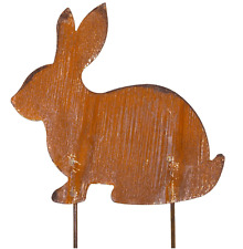 Metall Hase Rosttier Edelrost Ostern Gartendeko Dekoideen Rost