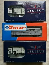 Roco DB Güterwagen (Kuba Imperial) 2x DR Liliput Kühlwagen (Bananen für die DDR)