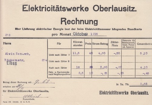 Eibau rechnung 1915 - eibau,,