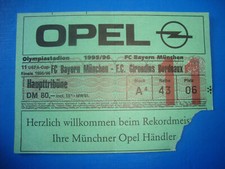 1996 Ticket UEFA Cup Final FC