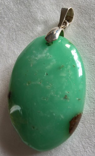 Edelstein anhänger chrysopras - edelstein,