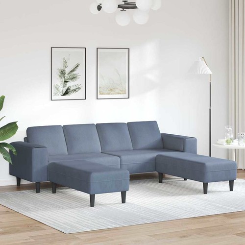 Vidaxl stoffsofa mit kissen - mit,