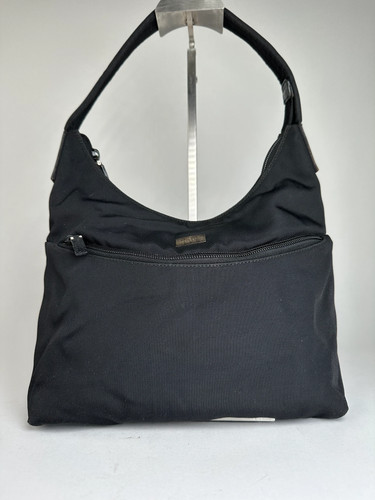 Gucci black nylon shoulder - black,
