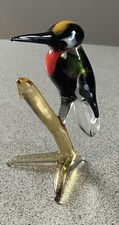 Specht aus Glas handgefertigt