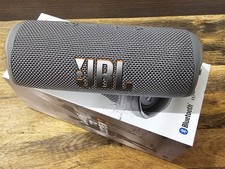 JBL Flip 6 Bluetooth Lautsprecher, Tragbar, Grau Orange, Wie Neu