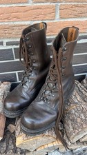 Altes Paar Militär Schnürstiefel braun frühe Ausführung Bundeswehr 30cm Sammler