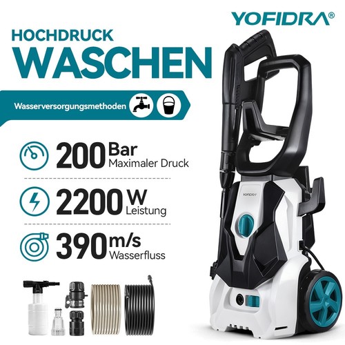 200bar hochdruckreiniger 2200w - hochdruckreiniger,