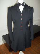 Gehrock Gr.44 schwarz Gothic